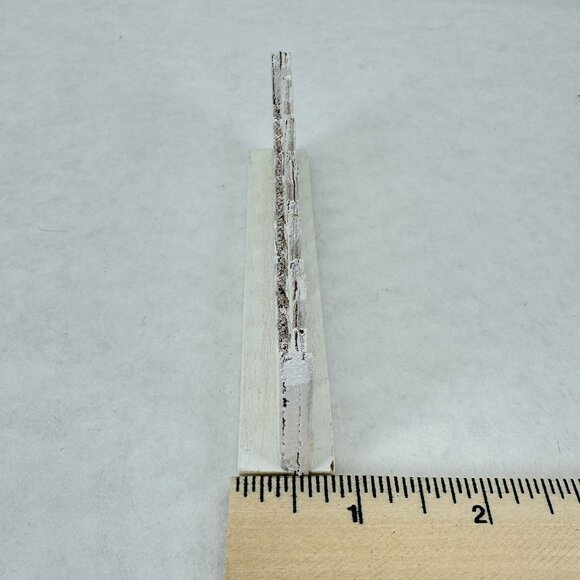 Vtg Christmas Village Accessories 3 Miniature Figurines 2 White Picket Fence - Picture 14 of 16